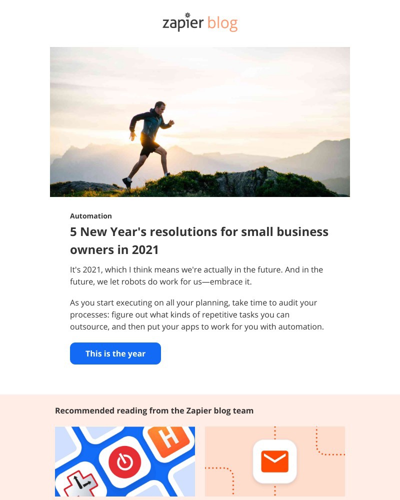 Zapier - 5 New Year's resolutions for small business owners