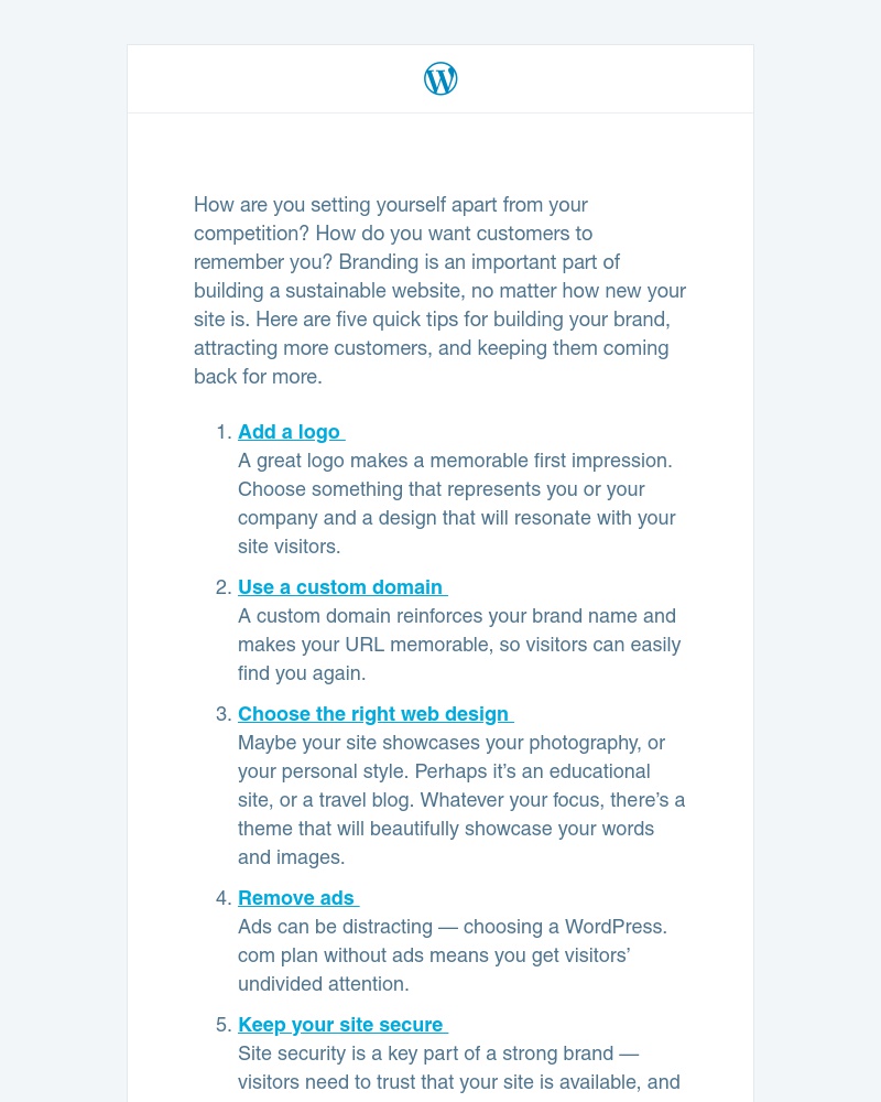 WordPress - 5 simple branding tips to attract more visitors