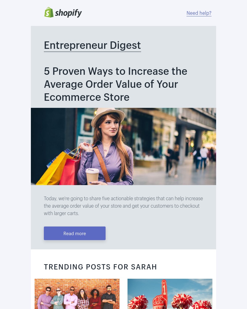 Shopify - 5 Tips for increasing shopping cart value & conversion