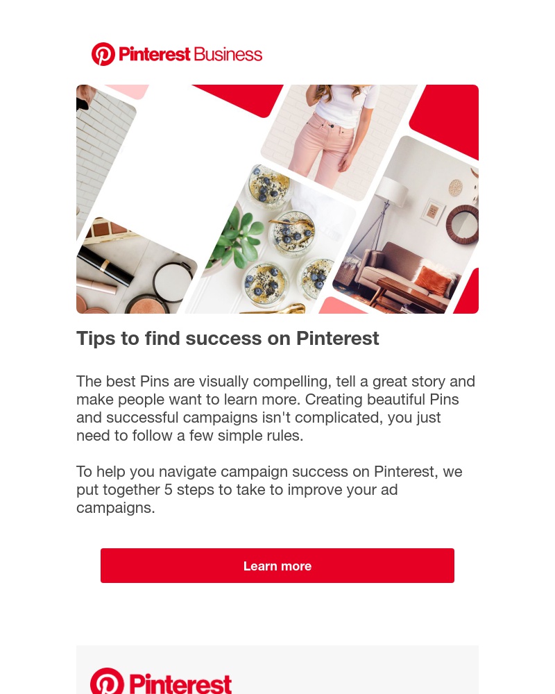 Pinterest - 5 tips to create winning campaigns on Pinterest