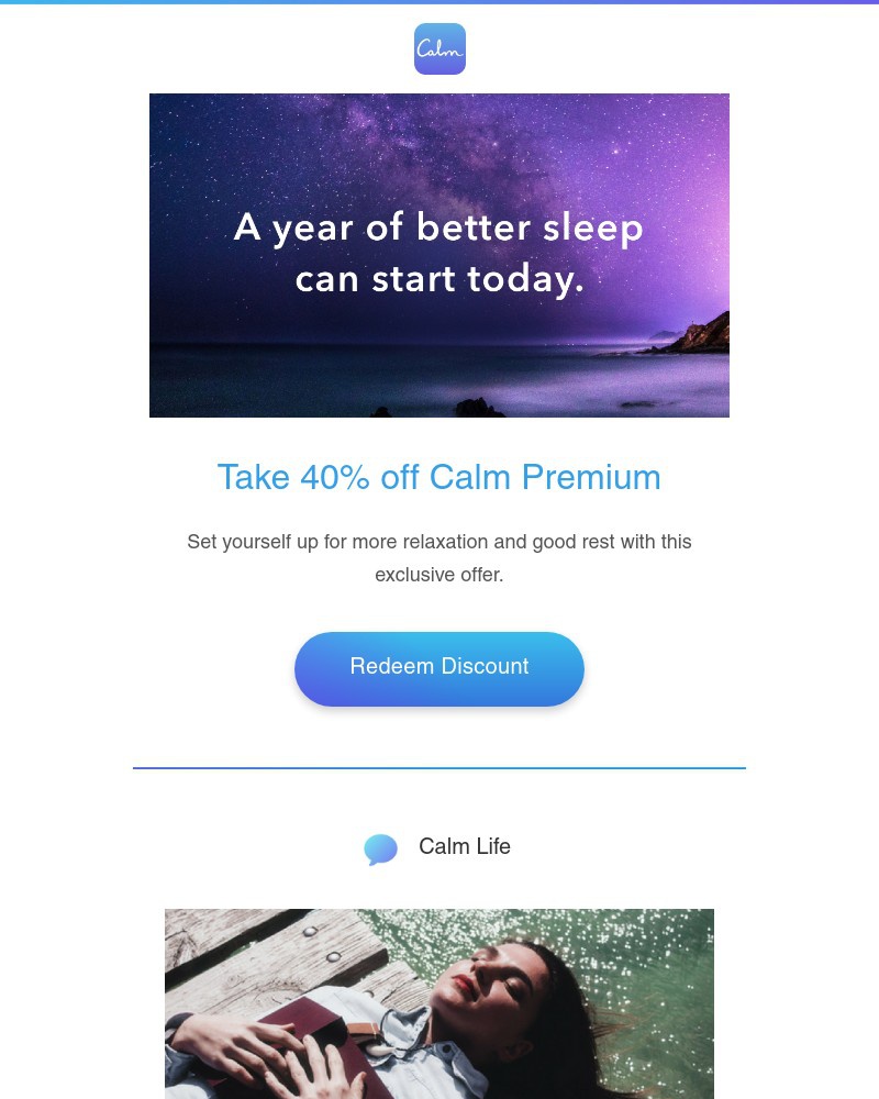 Calm - 5 ways to improve your sleep