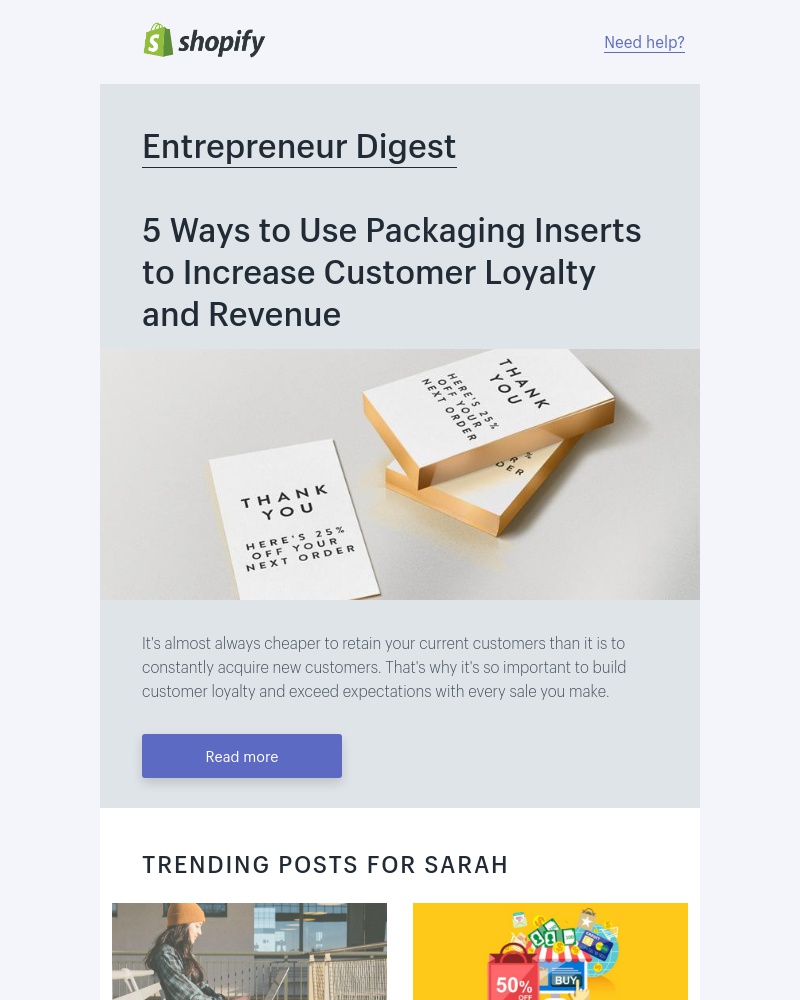 Shopify - 5 Ways to increase customer loyalty and revenue.