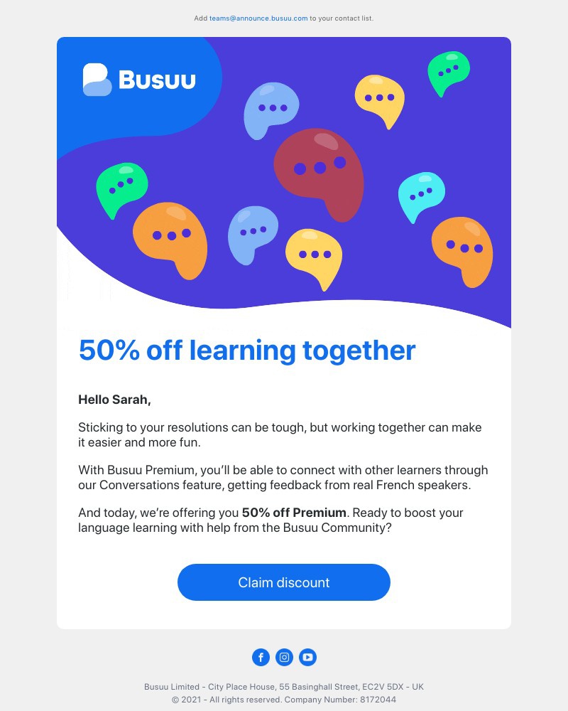 Onboarding on Busuu video screenshot