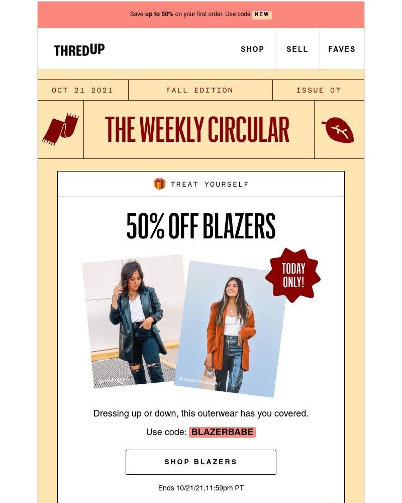 thredUP - 50% OFF: This fall must-have 👀