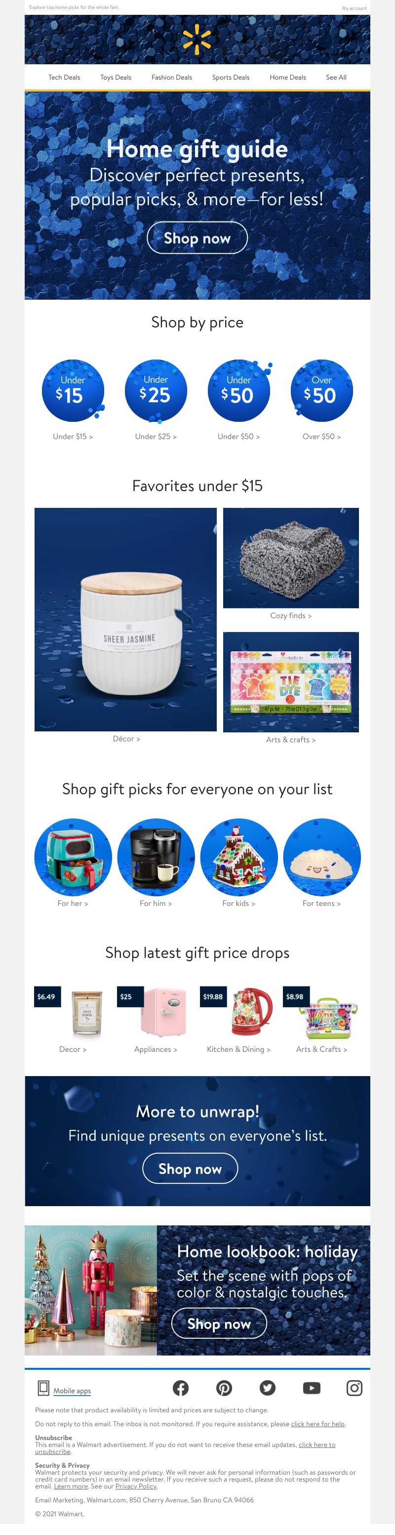 Walmart - You want great gifts? We got 'em—under $15! 🎁