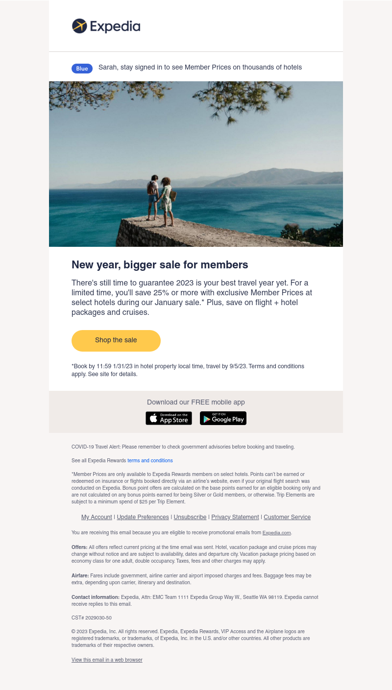 Expedia - Last chance: Save 25% or more
