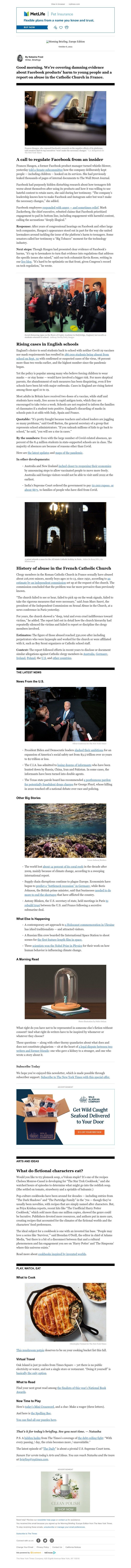 The New York Times - Your Wednesday Briefing