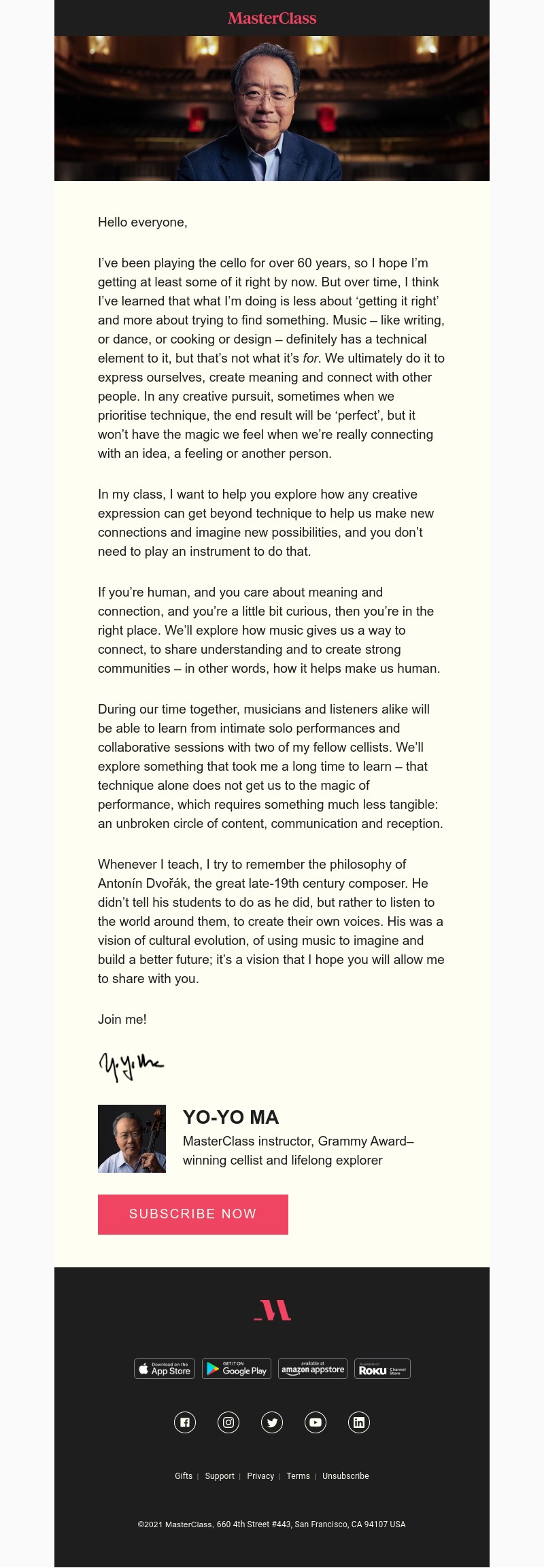  - My class on music and connection is here