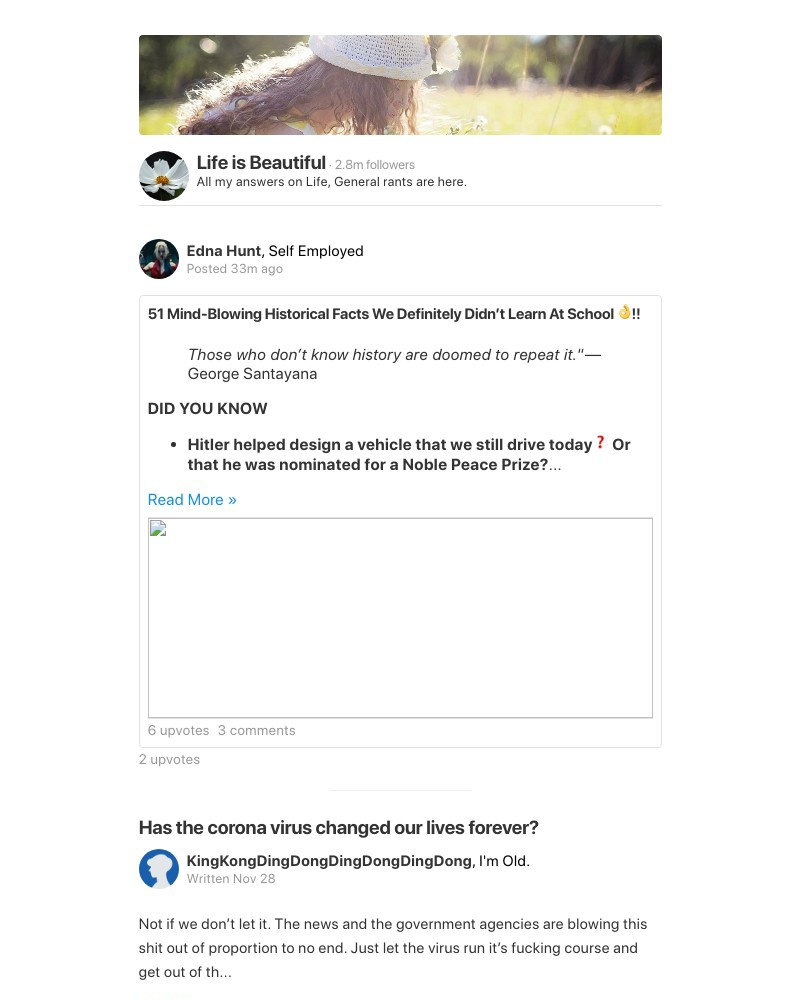 Quora - 51 Mind-Blowing Historical Facts We Definitely Didn’t Learn At School 👌!!