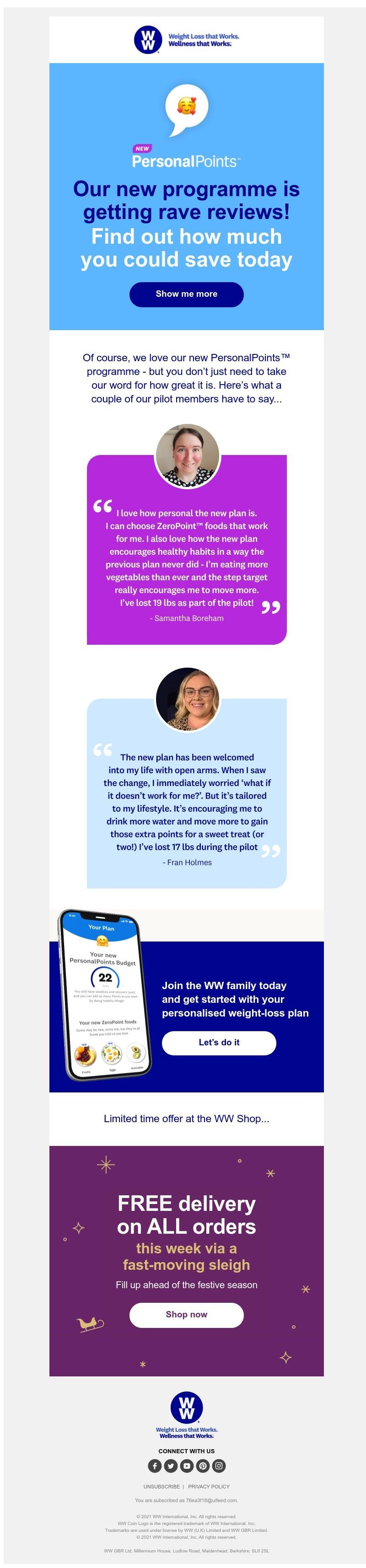 WW (Weight Watchers) - Find out what other members think of our new programme!