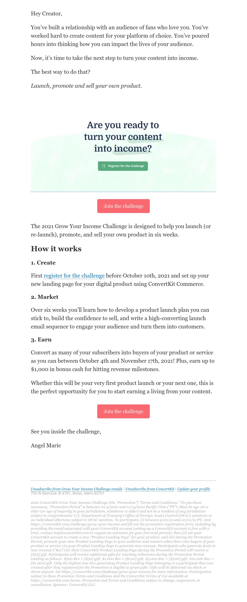 ConvertKit - Let's turn your content into income.