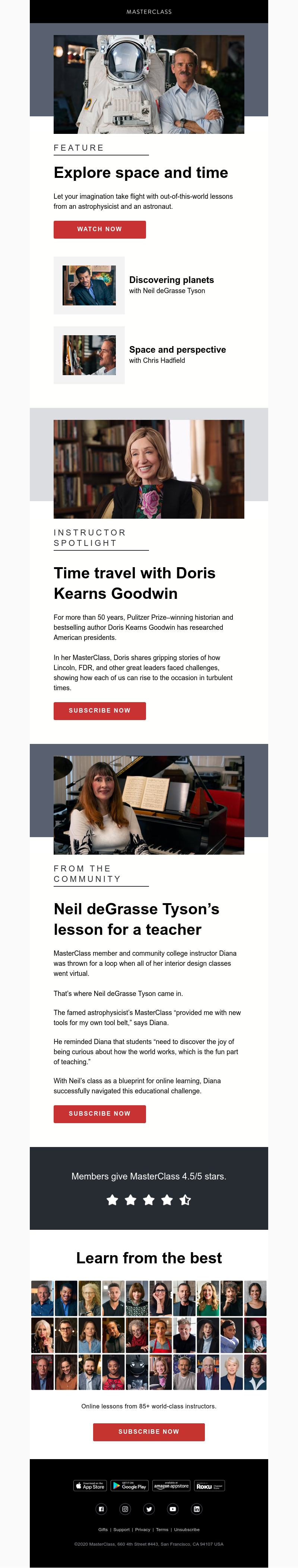  - Reach for the stars with MasterClass