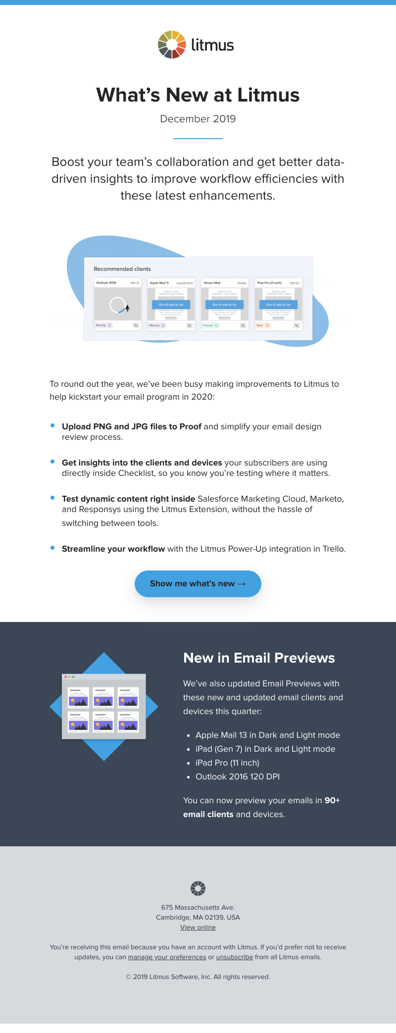 Litmus - December releases: New integrations and insight optimization
