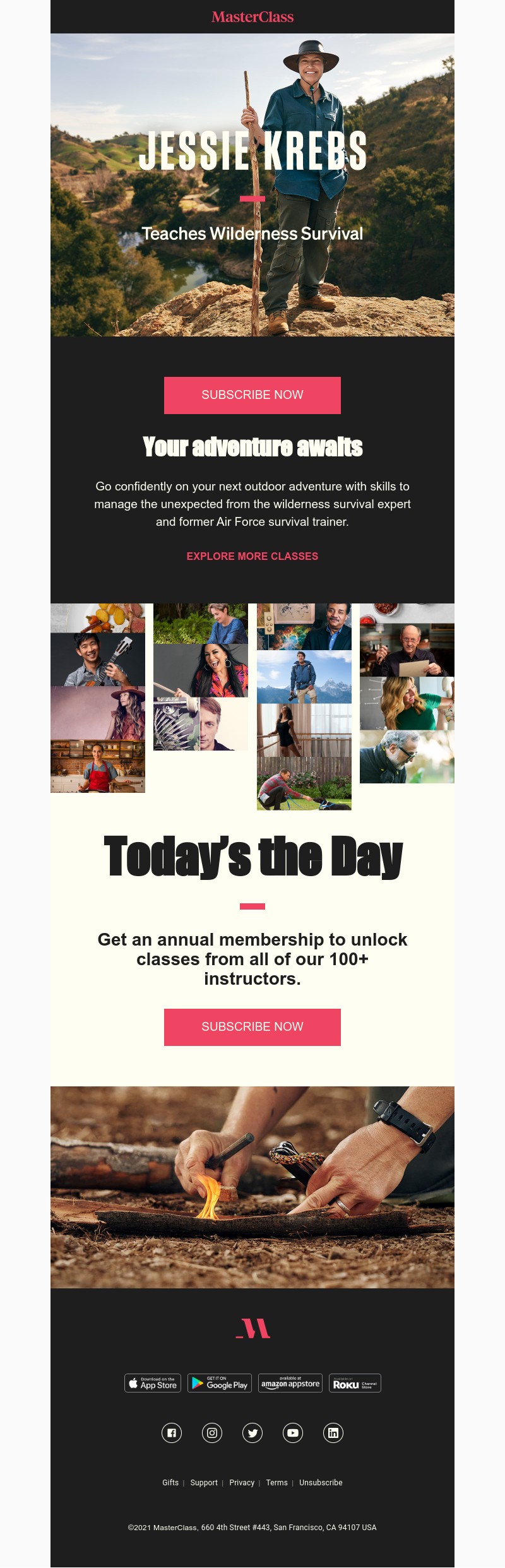  - Meet your new instructor: Jessie Krebs. Only on MasterClass.