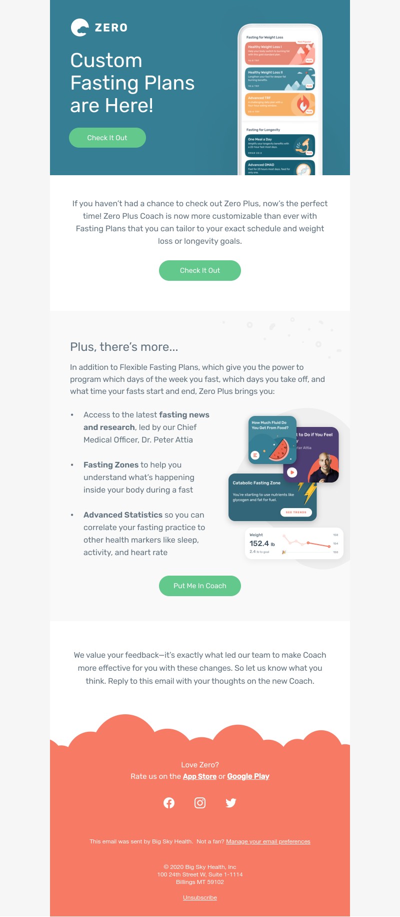 Zero - Reach your weight goal with our newest feature!