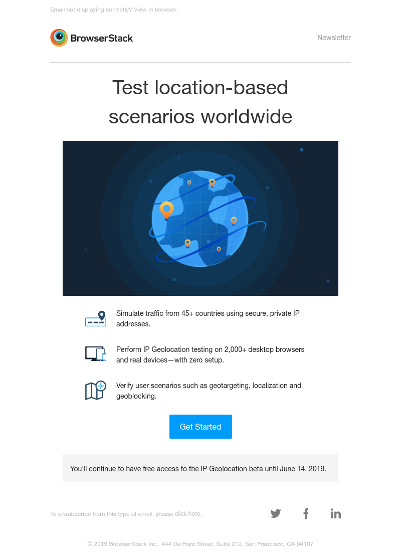  - [Launch] IP Geolocation testing across 45+ countries