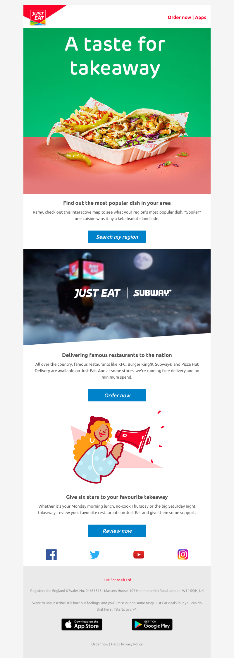 Just Eat - Discover the most popular dishes in your area