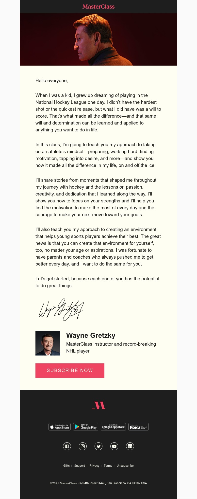  - My MasterClass on the athlete’s mindset is here