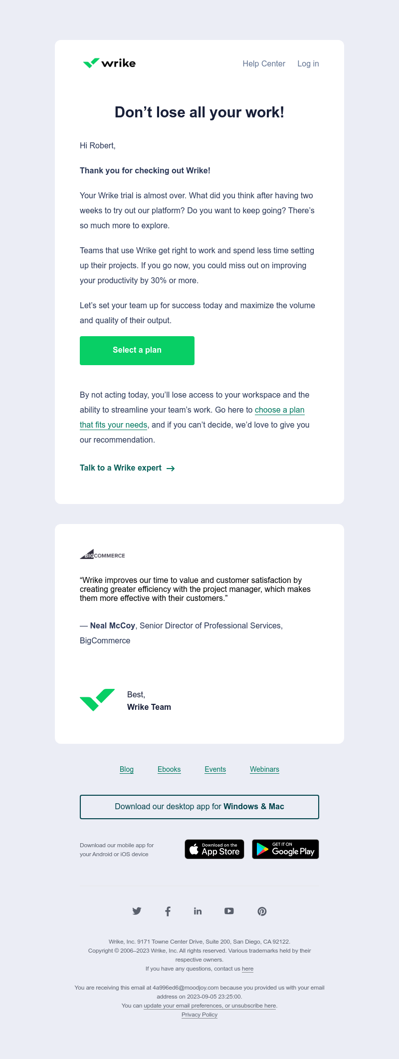 Wrike - Your Wrike trial is almost over. Here’s what’s next