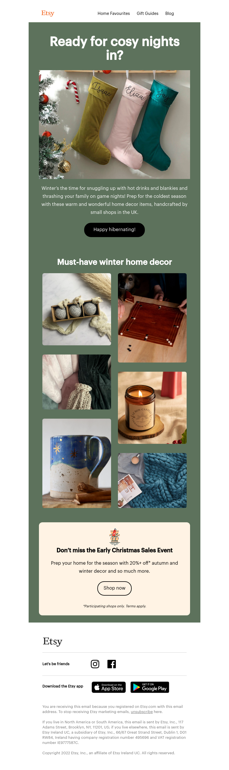 Etsy - Wondrous winter home finds ❄️