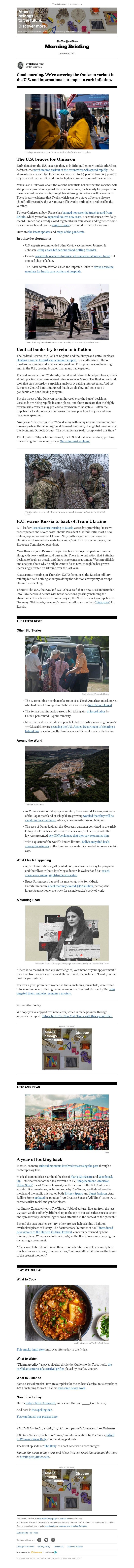 The New York Times - Your Friday Briefing