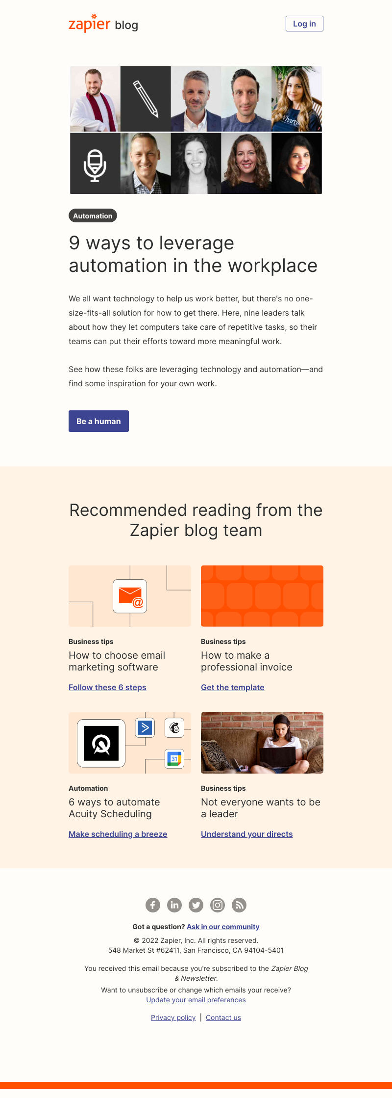 Zapier - 9 ways to leverage automation in the workplace