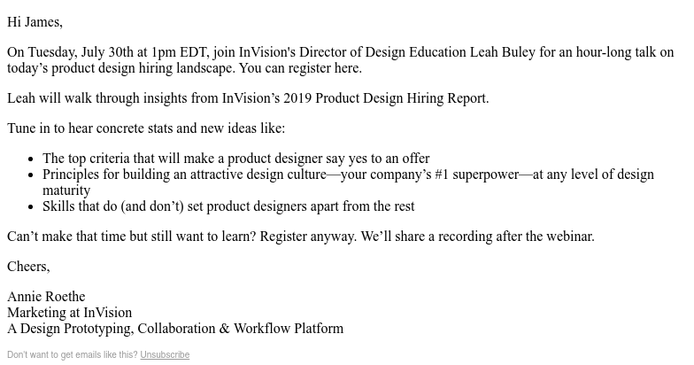 InVision - Save your spot: What It Takes to Hire & Get Hired in Product Design