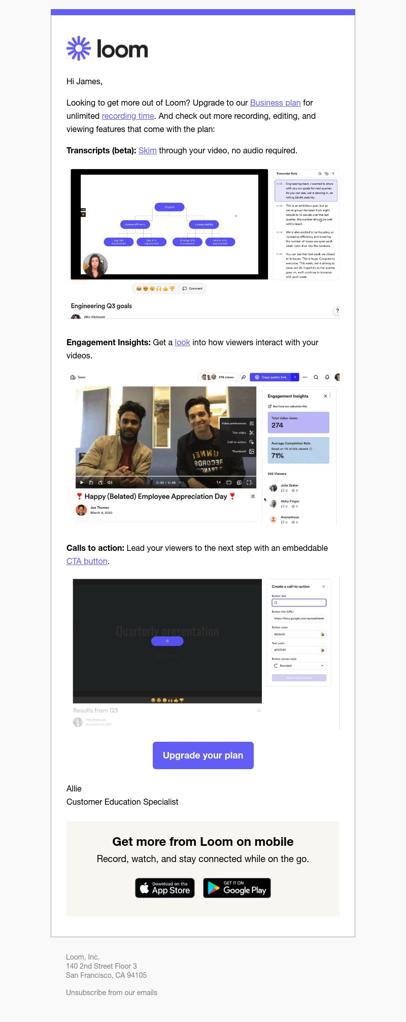 Loom - Get unlimited recording time with Loom Business 🙌