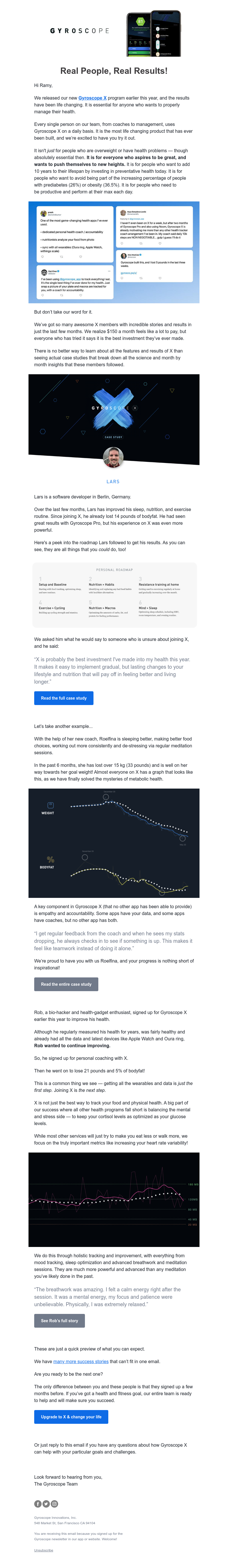 Gyroscope - “The best investment I’ve made into my health this year” 📊