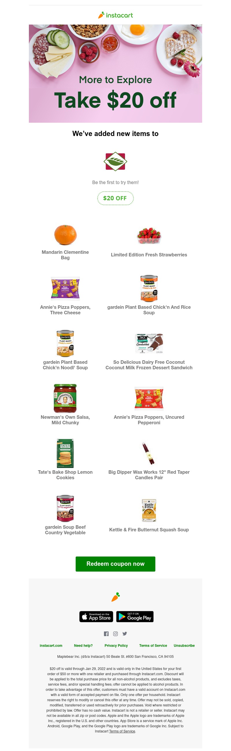 Instacart - What's new at New Leaf Community Markets by Instacart? Discover new items with $20 off your order.