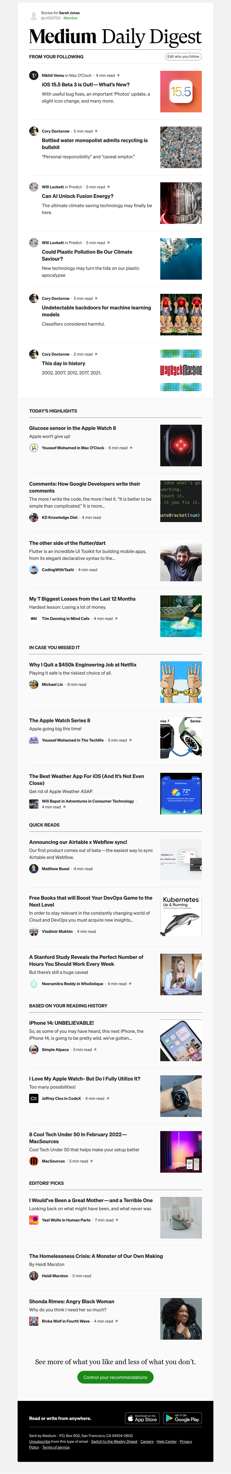 Medium - iOS 15.5 Beta 3 is Out! — What’s New? | Nikhil Vemu in Mac O’Clock