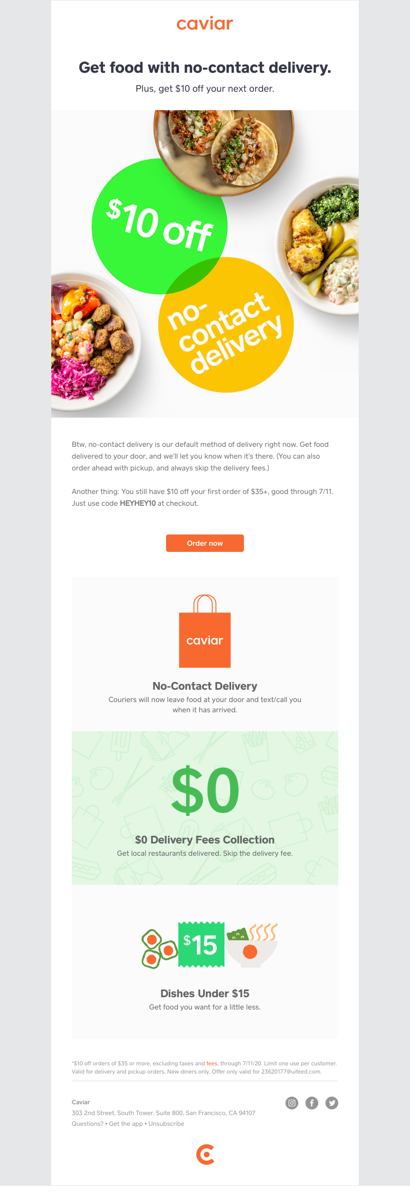  - You still have $10 off your first order, fyi