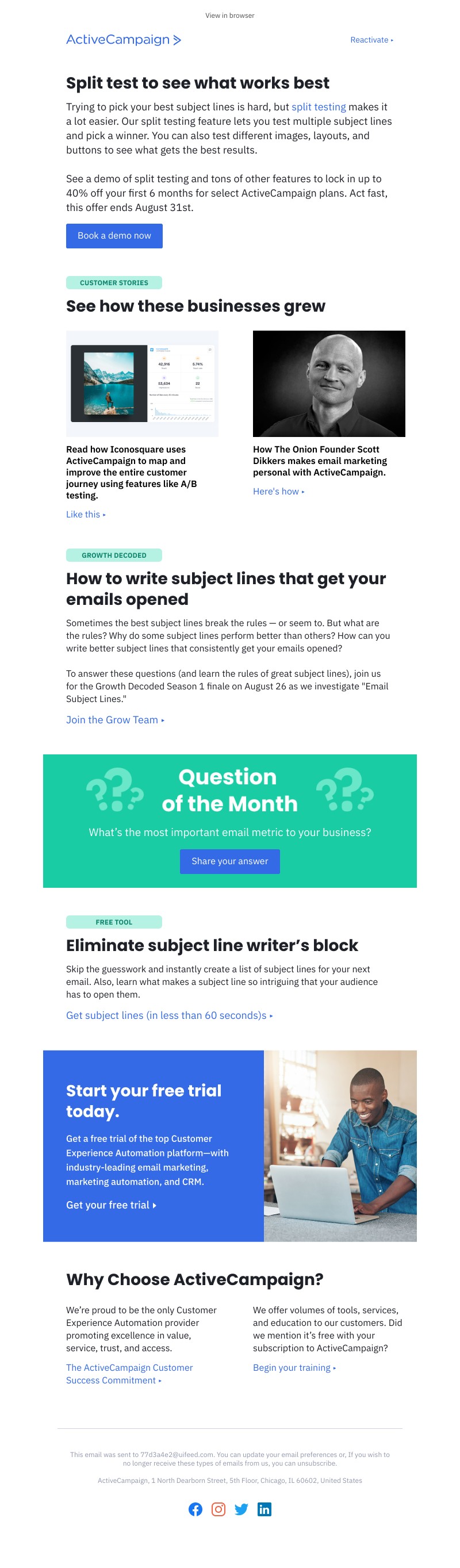  - Master your subject lines