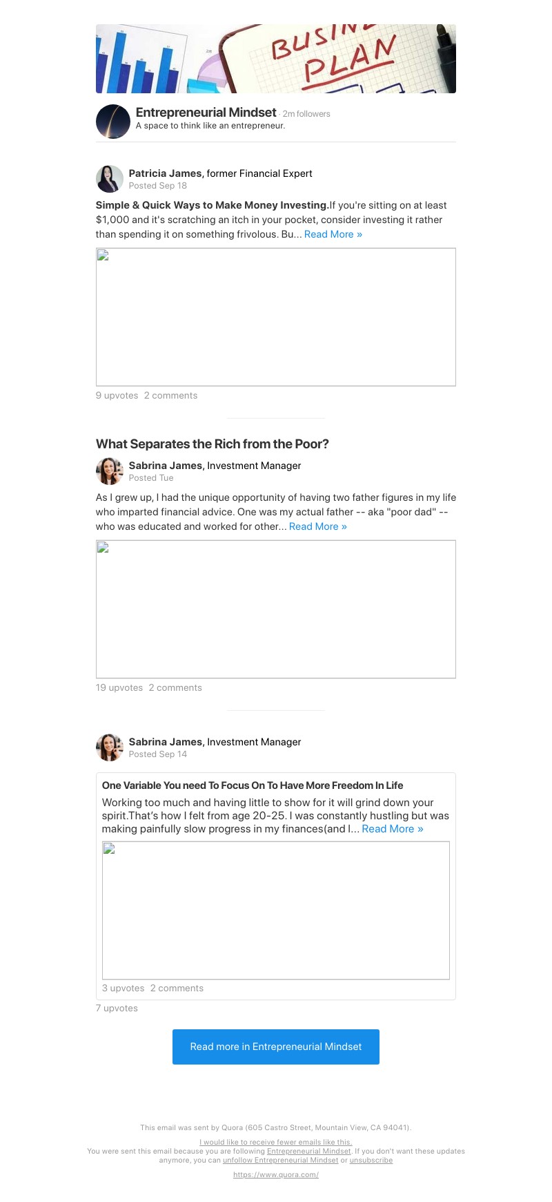 Quora - Simple & Quick Ways to Make Money Investing.  If you're sitting on at least $1,000 and it's scratching an itch in your pocket, consider investing i...
