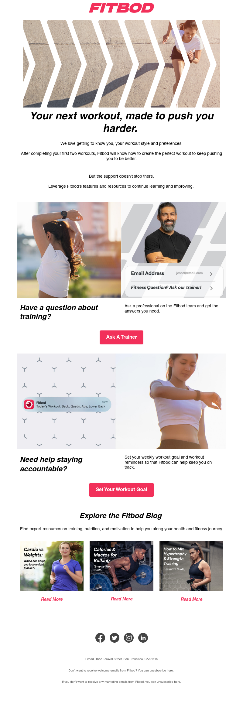 Fitbod - Fitbod is here to help (4/4)