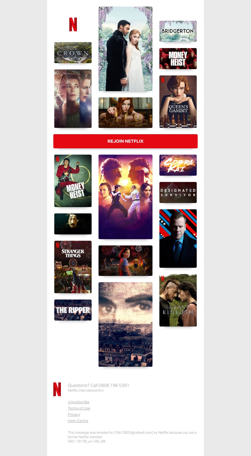 Netflix - Ramy, spend on experiences not things. Make time for rest, relaxation and some Netflix 😉