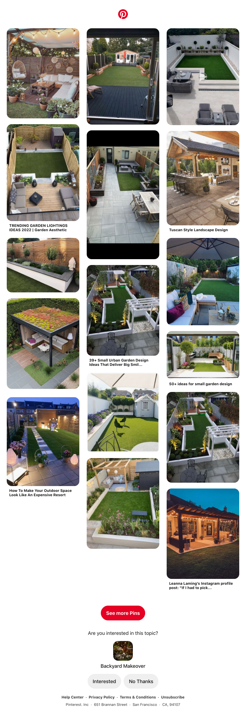 Pinterest - Backyard Makeover for Dab