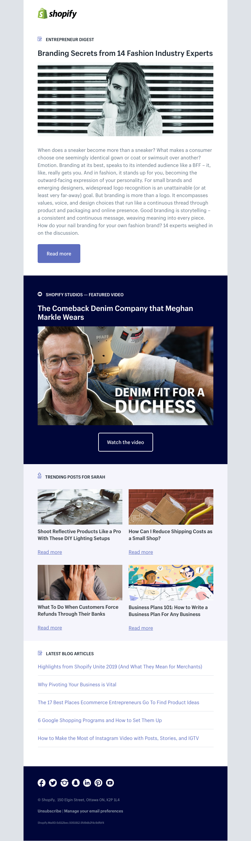 Shopify - Branding Secrets from 14 Fashion Industry Experts