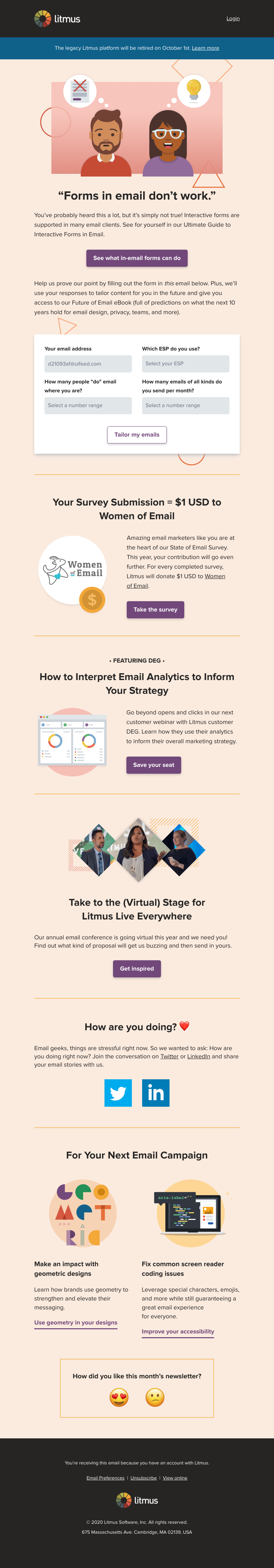 Litmus - Forms in email? It’s possible!