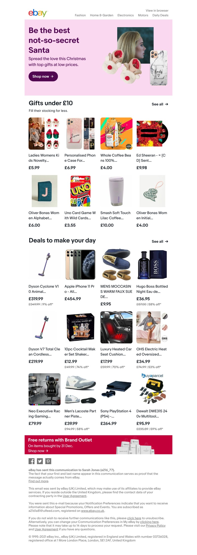 eBay - Tick off the (Secret) Santa to-do list. 📷🎁