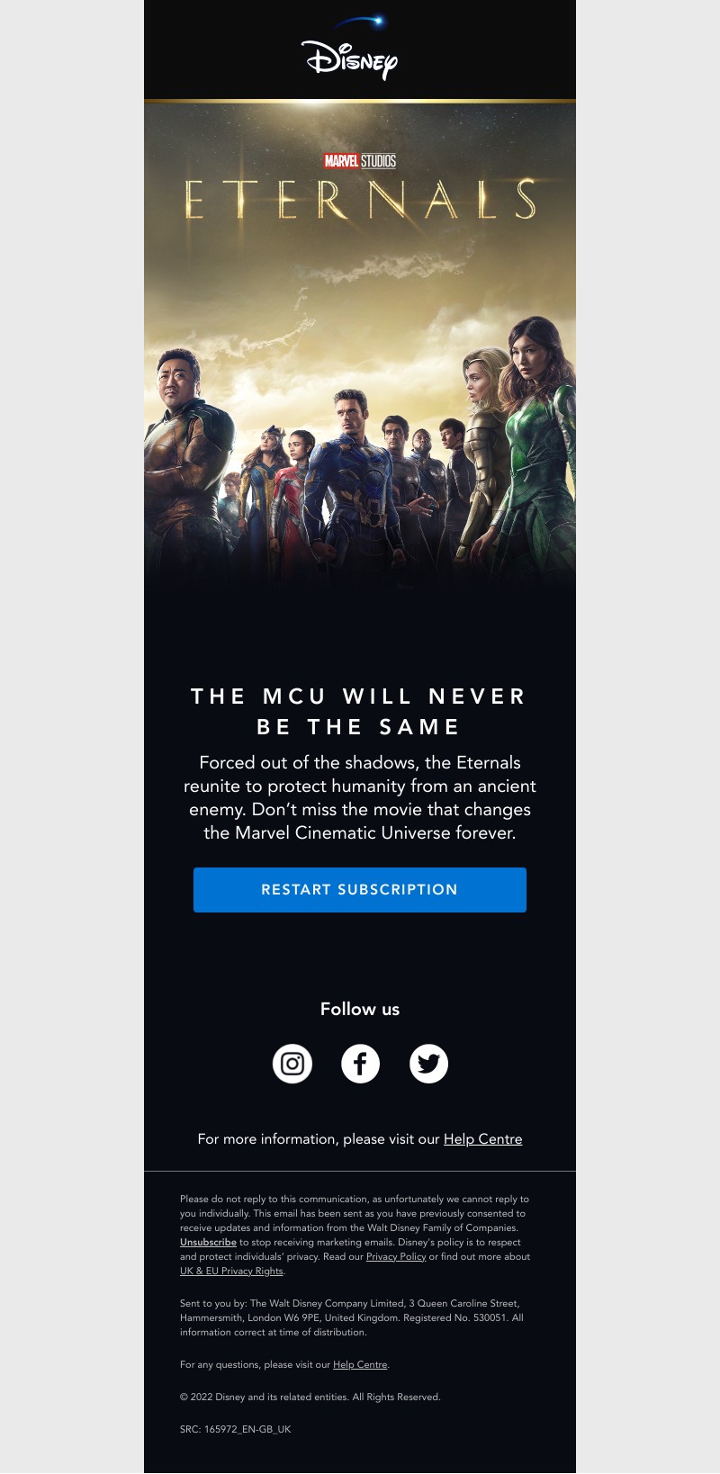 Disney+ - We’ve waited 7,000 years for the Eternals
