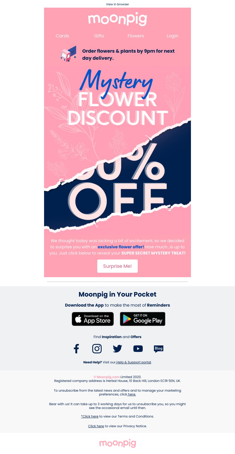 Moonpig - 🌸 This email contains a surprise 🌸