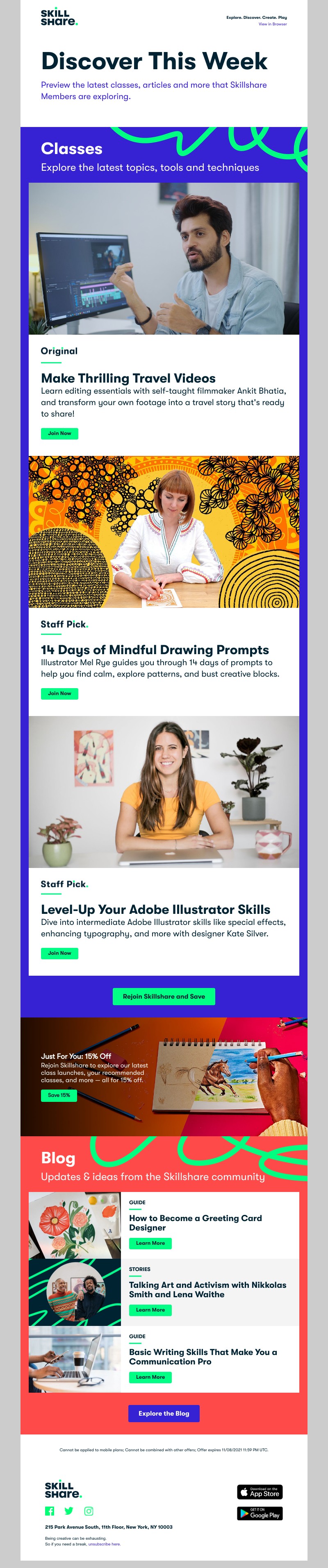 Skillshare - Sarah, Make Thrilling Videos in Premiere Pro, Try 14 Days of Drawing Prompts, and More!