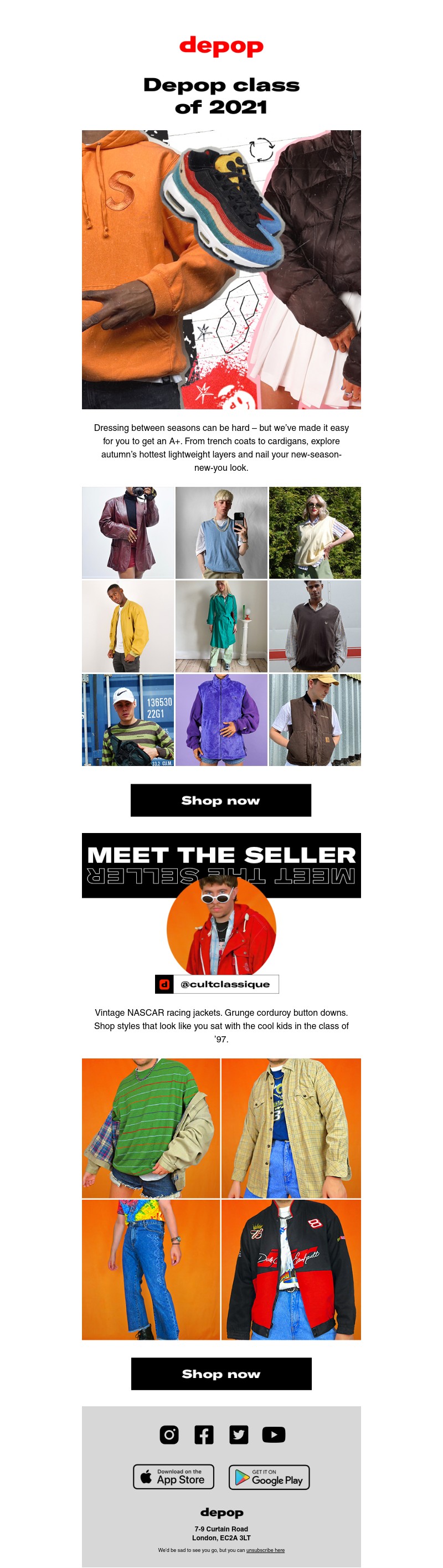 Depop - Stand out in Depop class of 2021 styles