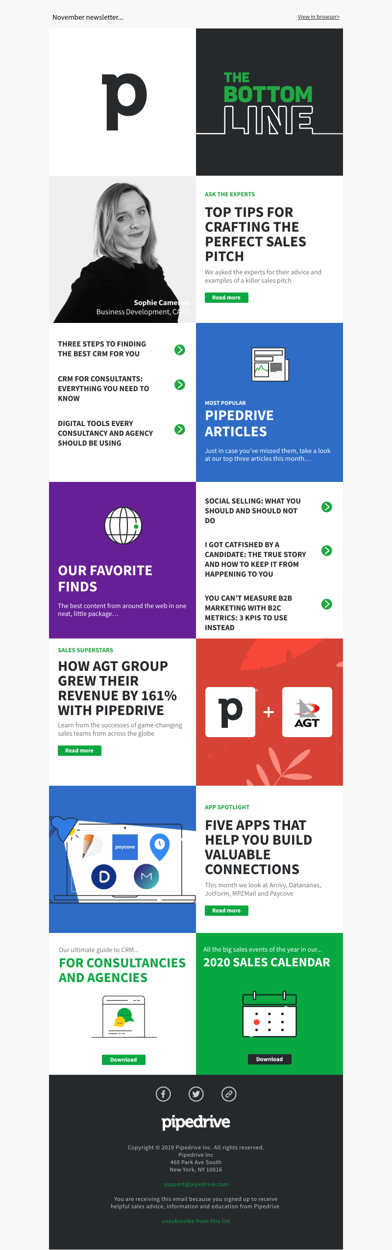 Pipedrive - The Bottom Line: November 2019 Edition