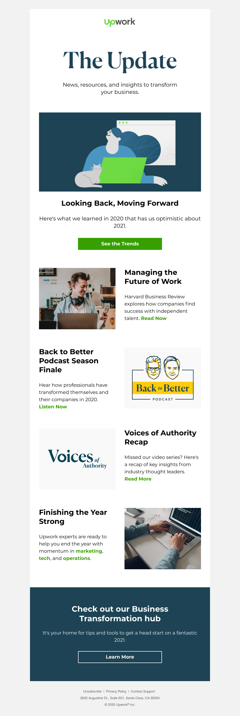 Upwork - We're here to help you end the year on a high note