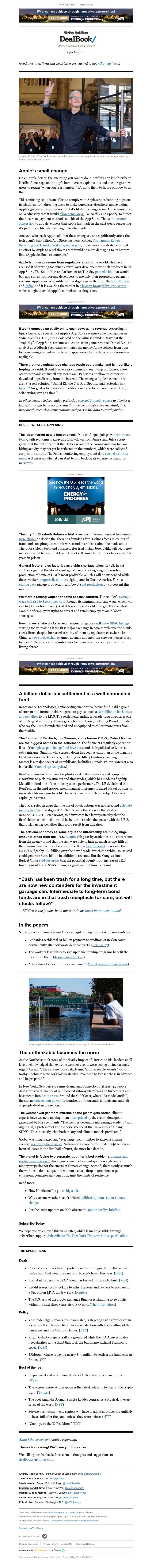 The New York Times - DealBook: What is Apple thinking?