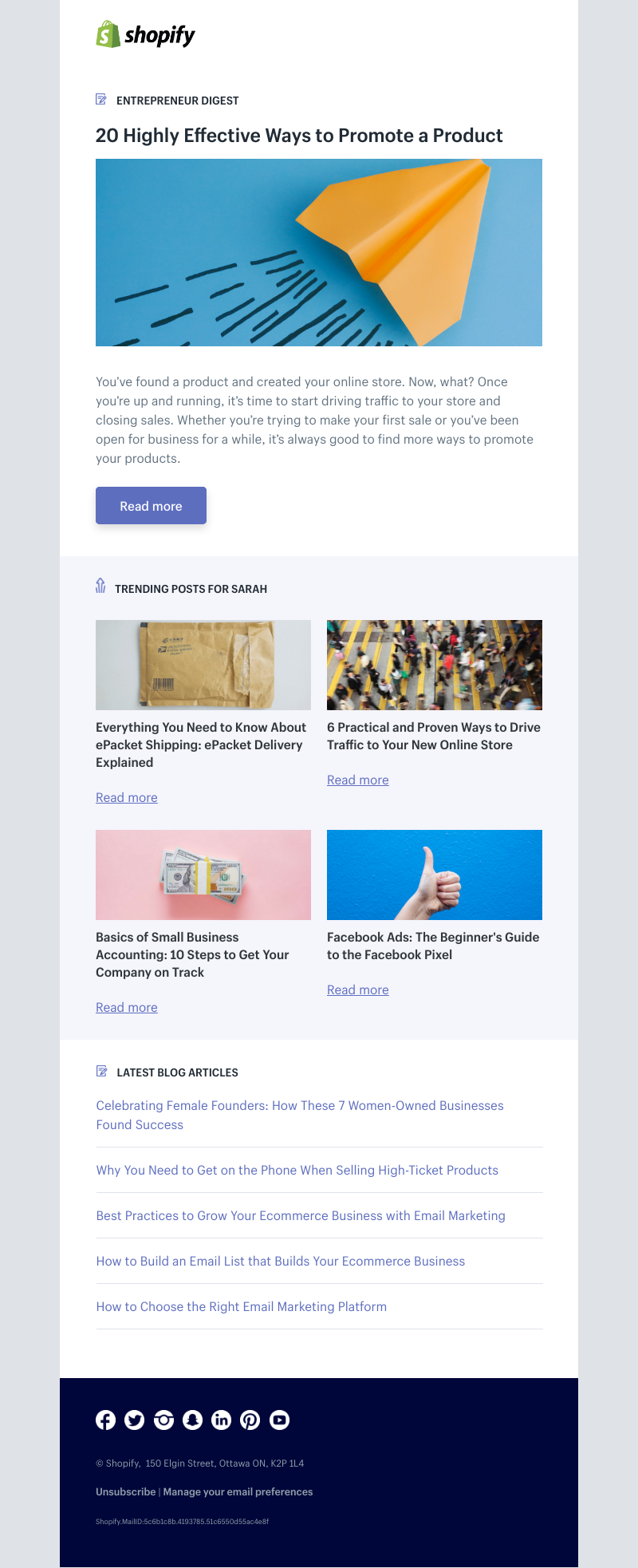 Shopify - 20 Highly Effective Ways to Promote a Product