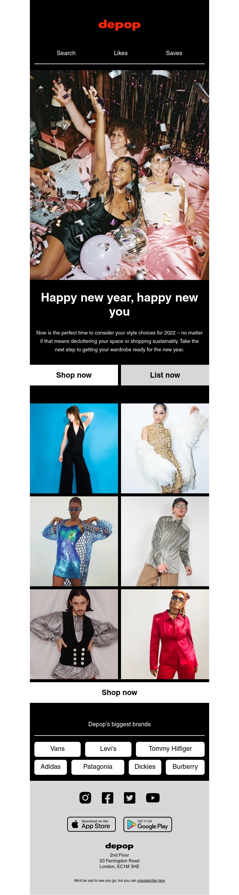 Depop - Happy 2022, @sarahjonasuifeed
