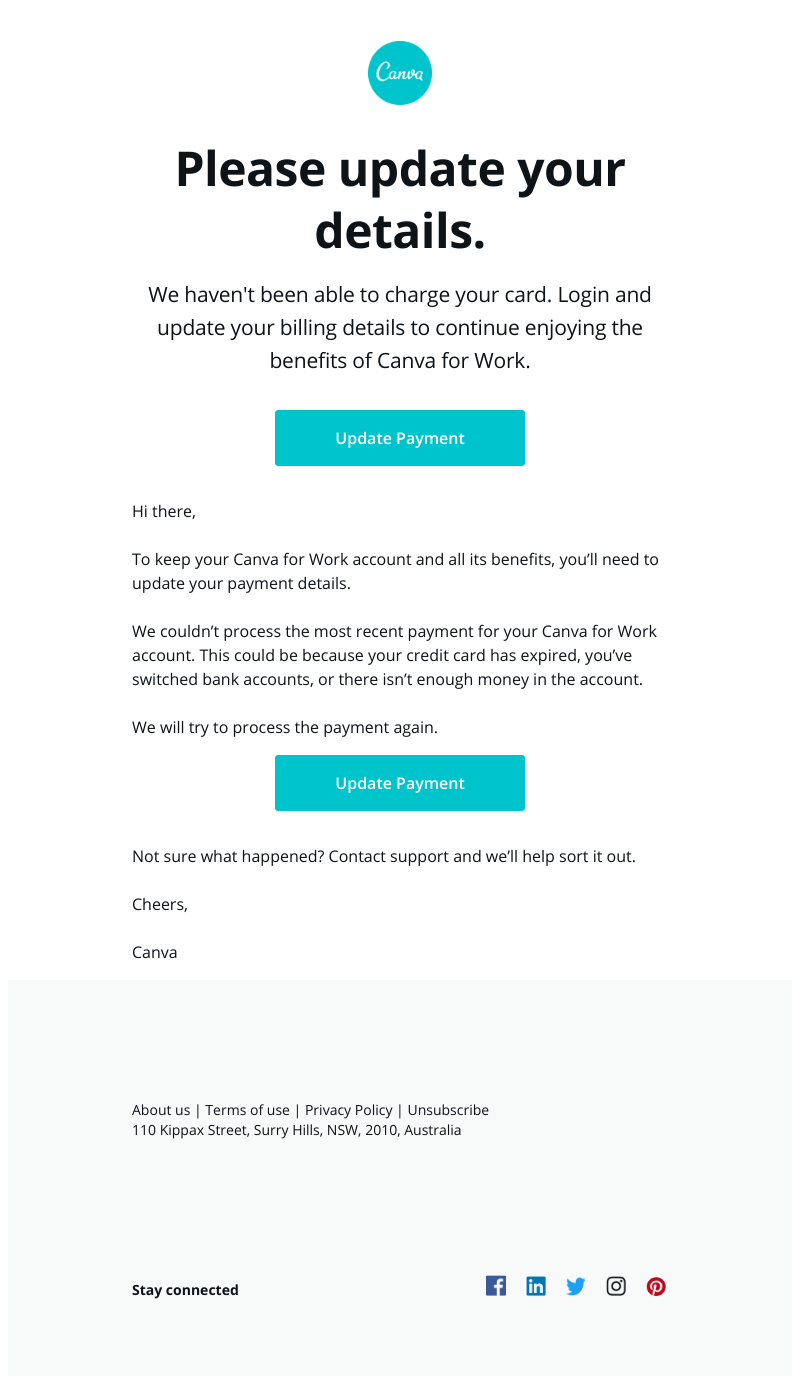 Canva - Final day: Your account will be downgraded